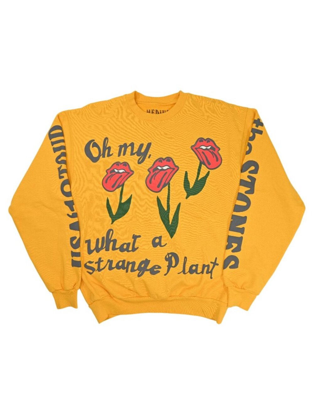 Cactus Plant Flea Market Rolling Stones USA 19 Tour Crewneck in Gold